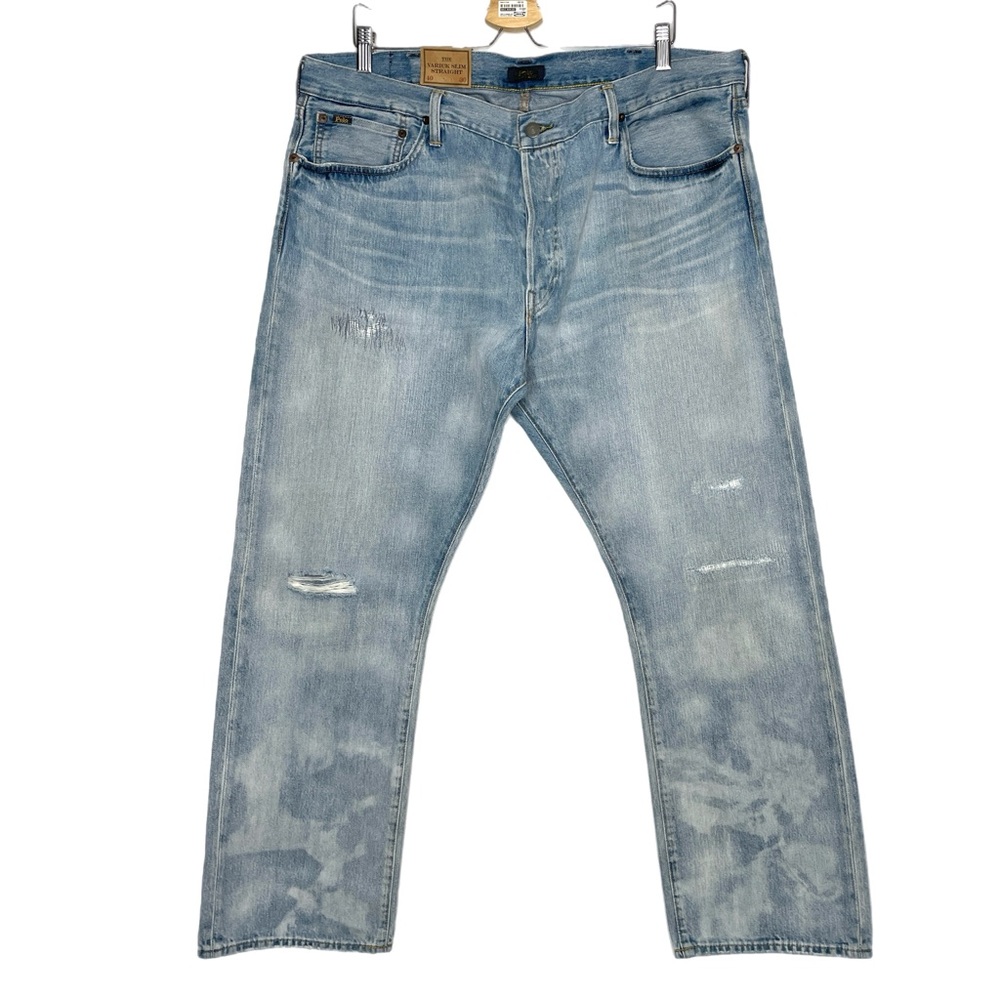 Polo Ralph Lauren Varick Slim Straight Patch Jeans